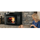 Country Stove Carrollton 300 GL Wood Fireplace Insert In Use