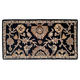 Rectangular Black Hearth Rug 56" Long x 28" Wide HR1025