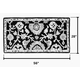 Rectangular Black Hearth Rug 56" Long x 28" Wide HR1025 Dimensions