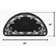 Half Round Brown Hearth Rug 56" Long x 28" Wide HR2015 Dimensions