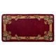 Rectangular Brown Hearth Rug 56" Long x 28" Wide HR2025