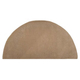 Half Round Beige Hearth Rug 56" Long x 28" Wide HR3015