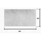 Rectangular Beige Hearth Rug 56" Long x 28" Wide HR3025 Dimensions
