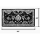 Rectangular Blue Hearth Rug 56" Long x 28" Wide HR4025 Dimensions