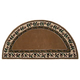Half Round Beige Hearth Rug 56" Long x 28" Wide HR5015