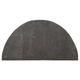 Half Round Grey Hearth Rug 56" Long x 28" Wide HR6015
