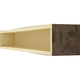 84 Inch Natural Mahogany Faux Wood Fireplace Mantel Shelf, 2 image