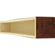 84 Inch Natural Pecan Faux Wood Fireplace Mantel Shelf, 3 image
