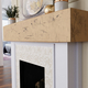 84 Inch Natural Pine Faux Wood Fireplace Mantel Shelf, 4 image