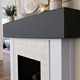 84 Inch Natural Mahogany Faux Wood Fireplace Mantel Shelf, 4 image