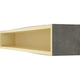 84" Aged Ash Faux Wood Fireplace Mantel Shelf, 6 image