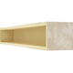 84 Inch White Washed Faux Wood Fireplace Mantel Shelf, 3 image
