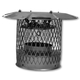 BDM Round Chim-A-Lator Deluxe Fireplace Damper in 5/8" Mesh