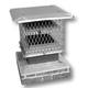 BDM Square Chim-A-Lator Deluxe Fireplace Damper in 5/8" Mesh
