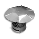 BDM Round Stainless Steel Chimney Cap in 3/4" Mesh
