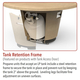American Fyre Designs 48” Cosmopolitan Round Fire Table Chat Height FyreStarter Bluetooth | 645-11-H2C Tank Retention Frame
