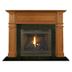Arlington Fireplace Mantel Surround Shown here in Cherry with Fruitwood finish and Green Granite