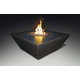 Olympus Square GFRC Fire Pit Table in Black