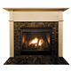 Chestertown Fireplace Mantel Surround Shown here in Maple with Clearcoat finish and Emperador Dark Granite