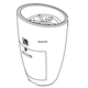 American Fyre Designs 37" Tall Eclipse Fire Urn With Tank Access Door | 520-11-M2C Drawing