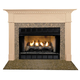 Monticello Fireplace Mantel Surround Shown here in Maple with Clearcoat finish and Giallo Veneziano Granite