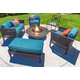 Grand Canyon Olympus Round GFRC Fire Pit Table Used Outdoor