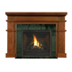 Wilmington Fireplace Mantel Surround Shown here in Cherry with Fruitwood finish with Green Marble