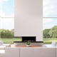 Sierra Flame Toscana 38" 3-Sided Peninsula Fireplace Installed