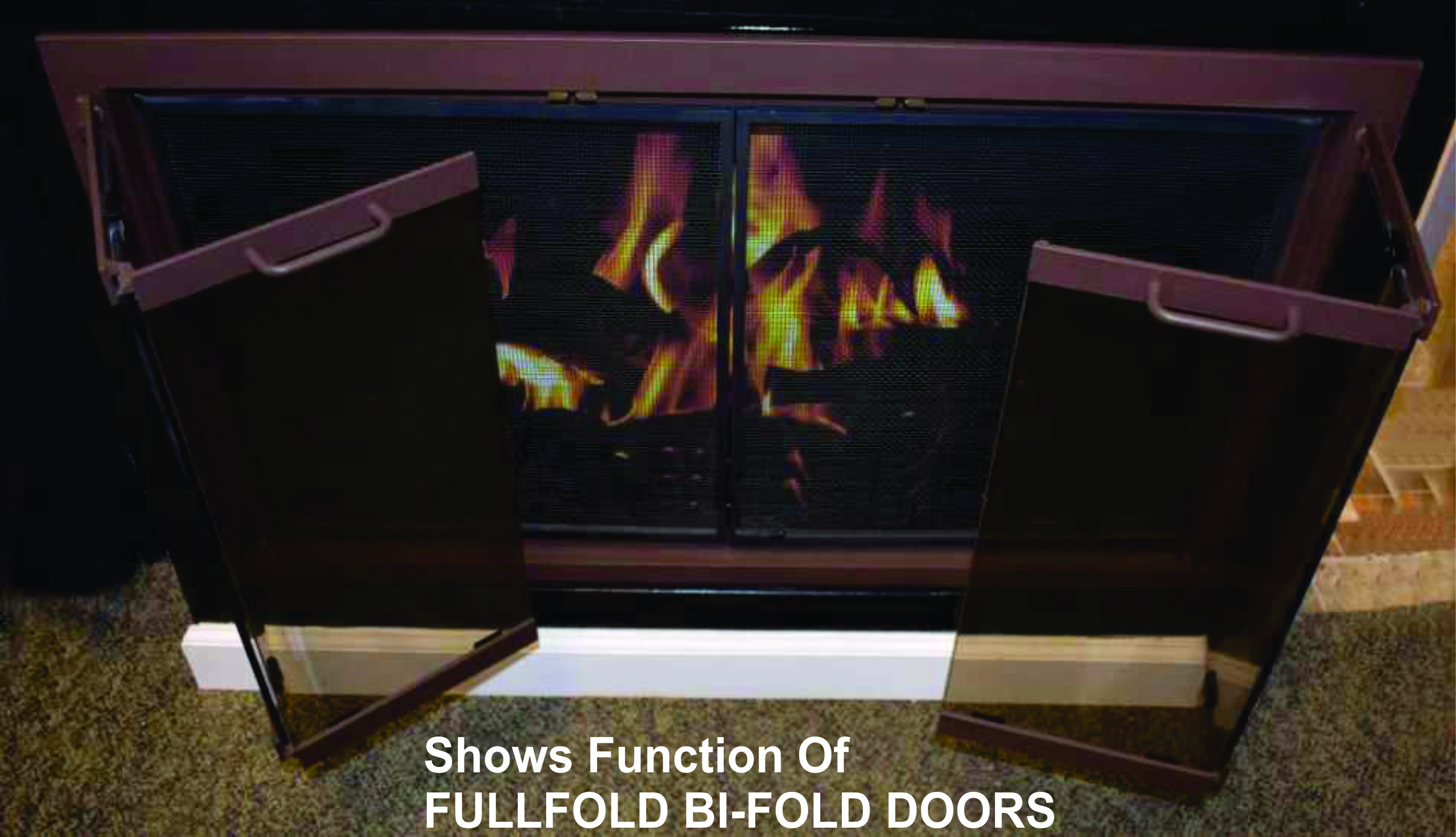 9 1/4" x 18 1/4" 3/16" Thick Bi Fold Tempered Fireplace Glass Safety Polished 
